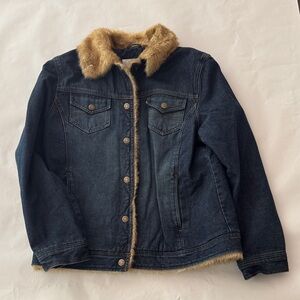 Women's Faux Fur Lined Denim Jacket